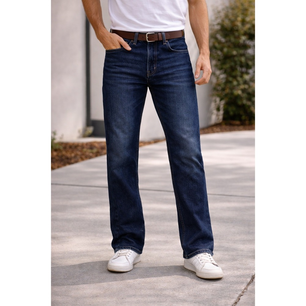 American Rag Mens Slim‎ Fit Comfort Stretch Dark Wash Jeans 38x30 NWT New Indigo